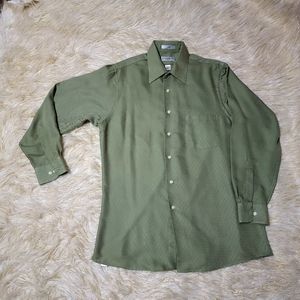 Van heusen super silk button down dress shirt